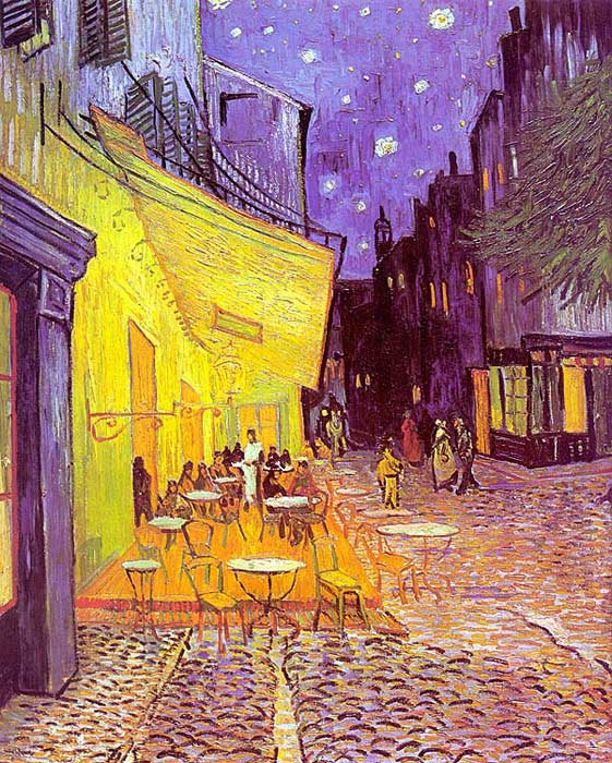 Oil Painting Reproduction of van Gogh- Cafe Terrace at Night