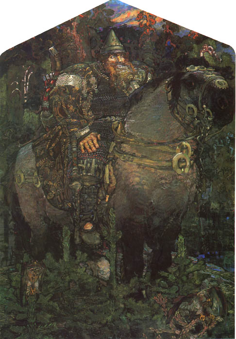 Oil Painting Reproduction of Vrubel- The Bogatyr(Hero)