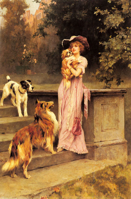 Oil Painting Reproduction of Wardle- Afternoon Promenade