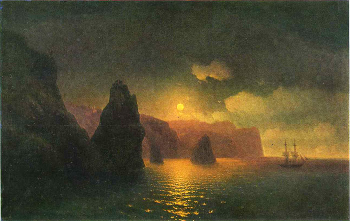 Oil Painting Reproduction of Aivazovsky - St. Georges Monastery