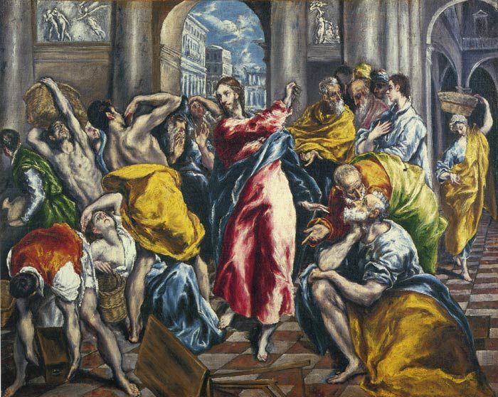 Oil Painting Reproduction of El Greco - The Purification of the Temple