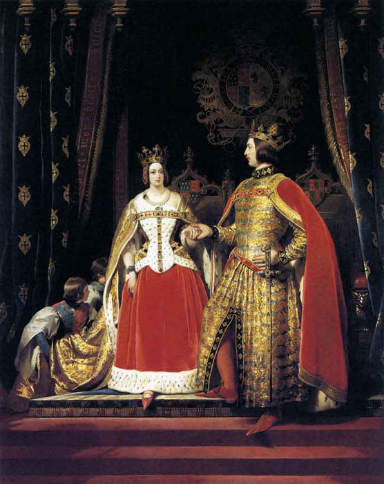 Oil Painting Reproduction of Landseer- Queen Victoria and Prince Albert at the Bal