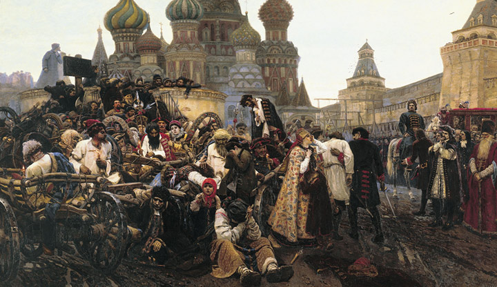 Oil Painting Reproduction of Surikov - Morning of Streltzis execution