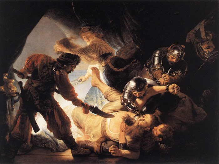 Rembrandt Oil Painting Reproductions- The Blinding of Samson