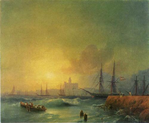 Oil Painting Reproduction of Aivazovsky - Malaga
