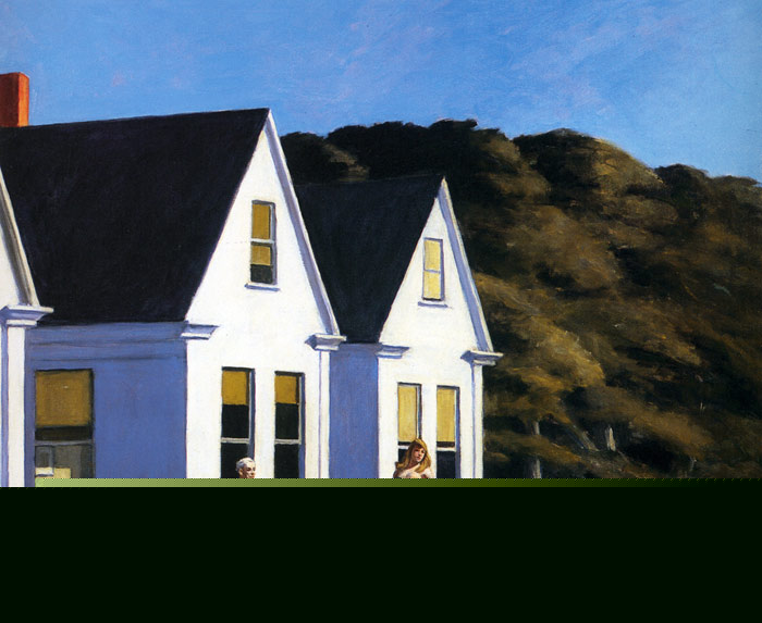 Hopper Oil Painting Reproductions- Second Story Sunlight