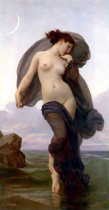 Oil Painting Reproduction of Bouguereau - Twilight