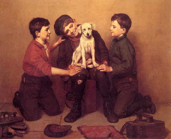 Oil Painting Reproduction of Brown- The Foundling