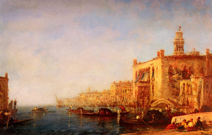 Ziem Oil Painting Reproduction - Venise, Le Grand Canal [Venice, the Grand Canal]