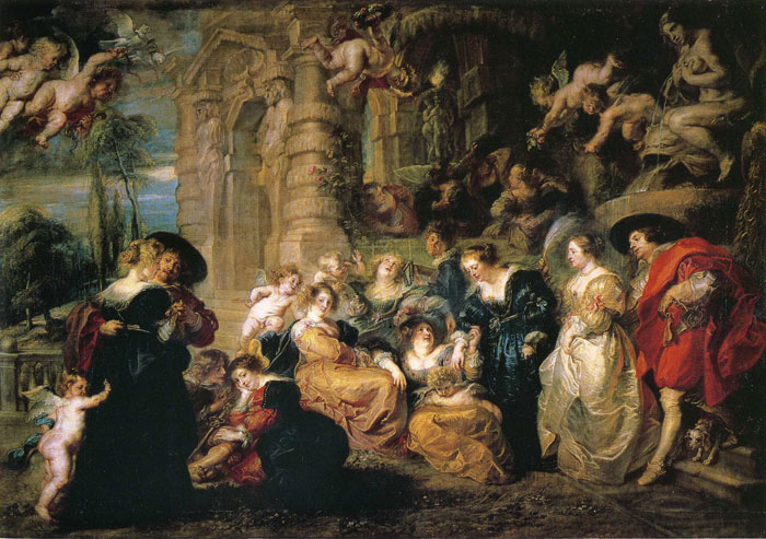 Oil Painting Reproduction of Rubens- Le Jardin d Amour