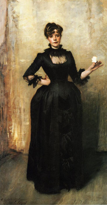 Oil Painting Reproduction of Sargent- Louise Burckhardt aka Lady with a Rose