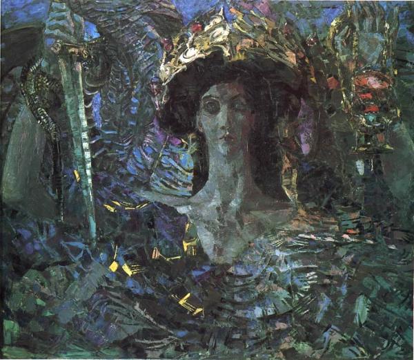 Oil Painting Reproduction of Vrubel- Six-Winged Seraph