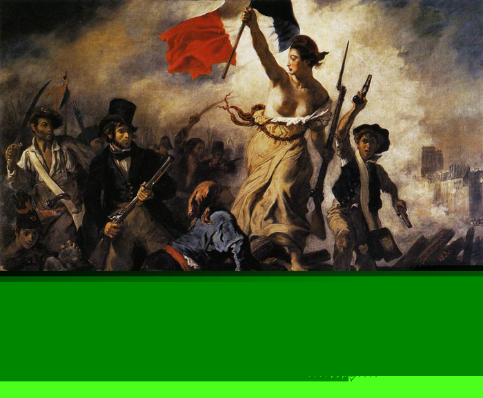 Oil Painting Reproduction of Delacroix- Liberty Leading the People
