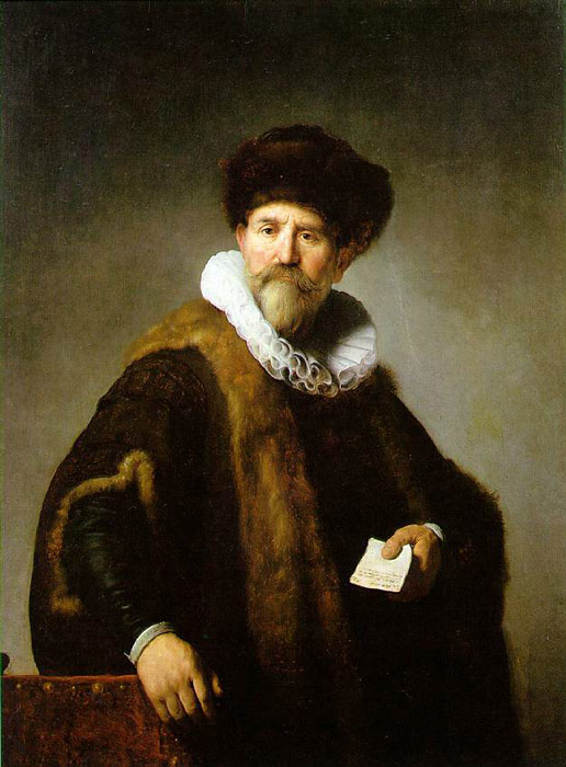 Oil Painting Reproduction of Rembrandt- Portrait of Nicolaes Rutse,
