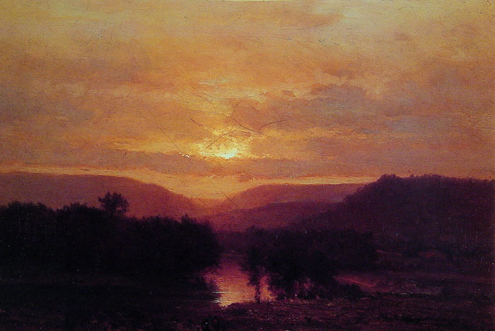 Inness Oil Painting Reproductions- Sunset