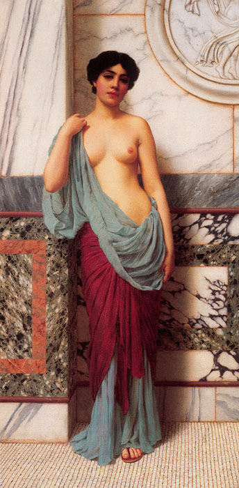 Godward Oil Painting Reproductions- At the Thermae