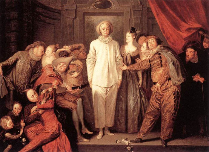 Watteau Oil Painting Reproductions- Italian Comedians