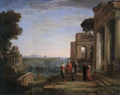 Aeneas Farewell to Dido in Carthago