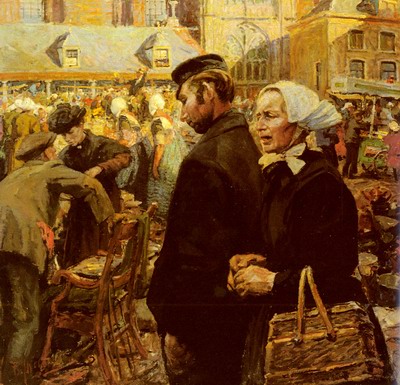 Marketscene At Amersfoort