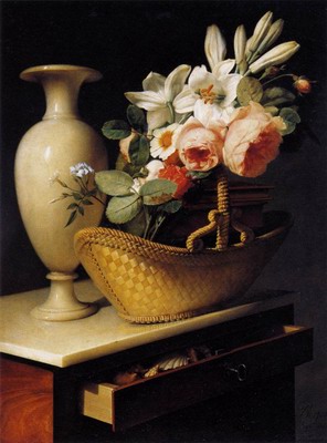 Still Life With A Basket Of Flowers