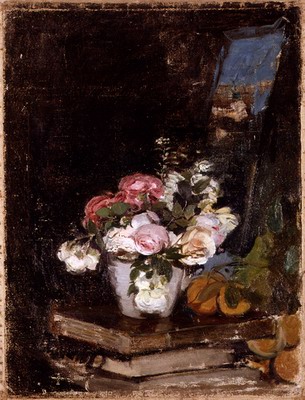 Flores y libros, Flowers and books