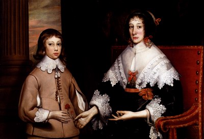Portrait Of A Lady And Her Son