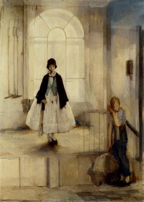 Two Children In A Stable