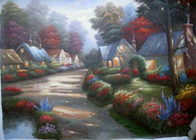 Italy Cottages Landscapes oil painting