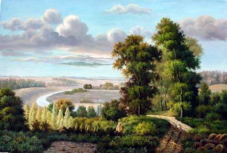 Italy Cottages Landscapes oil painting