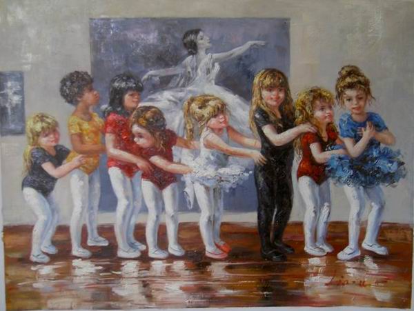 Ballet art ballet oil painting Ballet oil painting