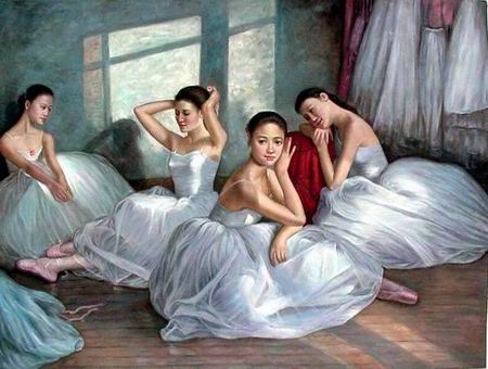oil painting Ballet Ballet oil painting