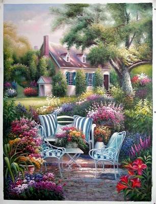 Still life painting landscape pictures Landscape oil painting
