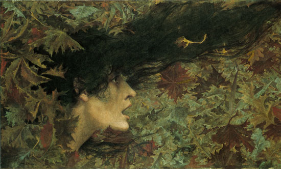 The Gust of Wind, Lucien Lévy-Dhurmer