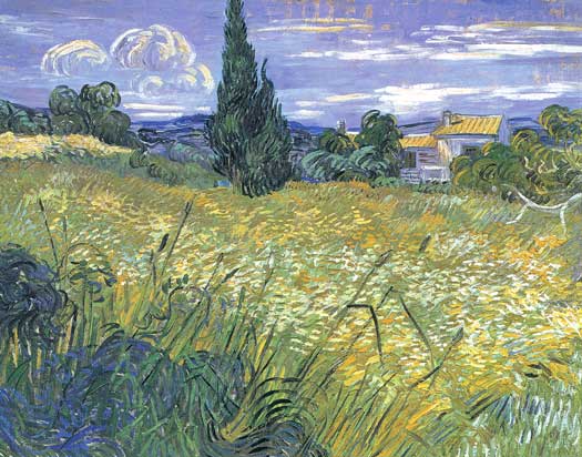 Wheat Field with Cypress, Vincent van Gogh
