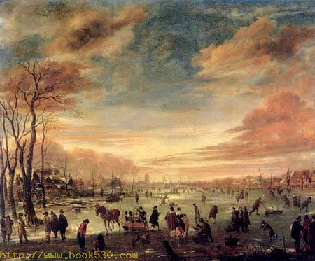 A Winter Landscape with Skaters