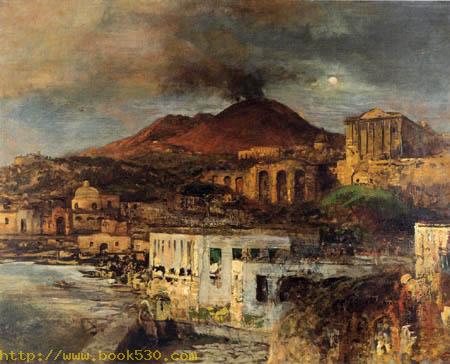 Coastal landscape with Vesuvius