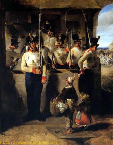 Die Schildwache, ins Gewehr rufend