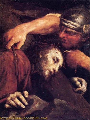 Christ under the load of the cross
