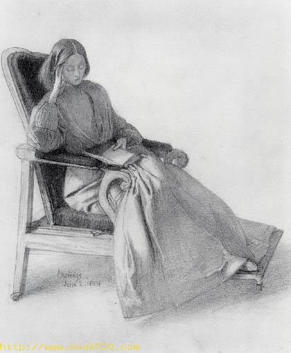 Elizabeth Siddal, Reading