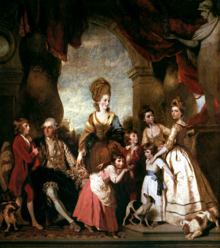 Herzog Marlborough IV. mit seiner Familie