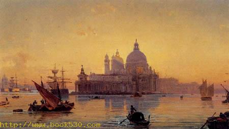 The Salute church in sunset, Venice