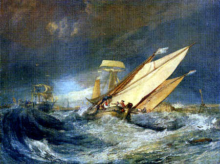 Boarding fishing boat