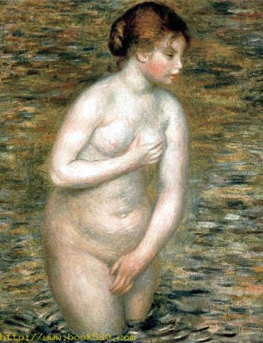 Female act in the water