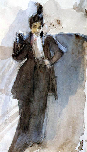 Woman with cigarette