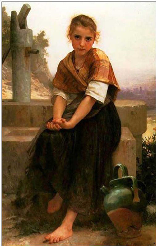 Juvenile oil painting