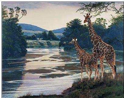 Animal oil painting
