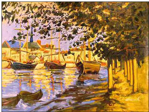 Boats and Ships oil painting