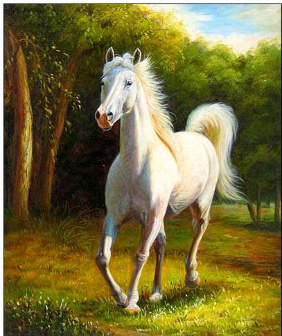 Animal oil painting