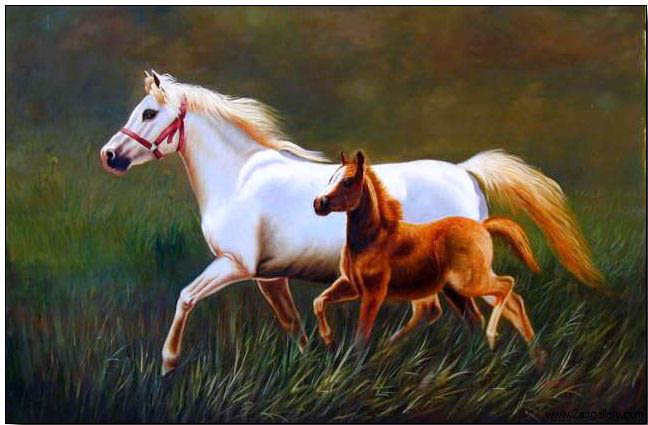 Animal oil painting
