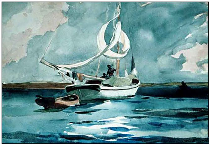 Boats and Ships oil painting